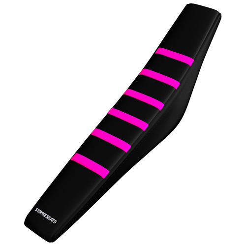 Honda CRF50 04-24/XR50 00-03 PINK/BLACK/BLACK Gripper Ribbed Seat Cover