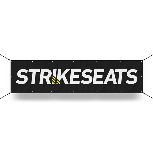 Strikeseats Outdoor Vinyl Banner - 35cm H x 140cm W